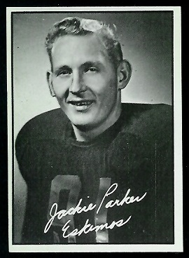 Jackie Parker 1961 Topps CFL football card Jackie Parker 1961 Topps CFL football card
