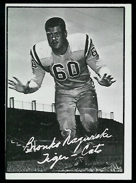 Bronko Nagurski Jr. 1961 Topps CFL football card Bronko Nagurski Jr. 1961 Topps CFL football card