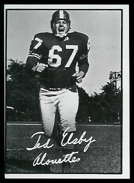 Ted Elsby 1961 Topps CFL football card