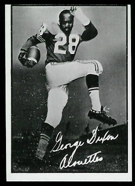 George Dixon 1961 Topps CFL football card