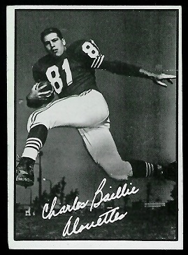 Charles Baillie 1961 Topps CFL football card