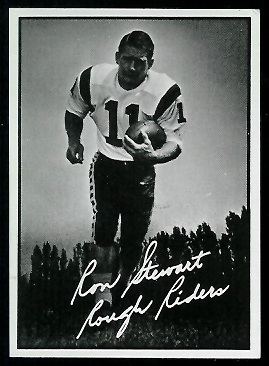 Ron Stewart 1961 Topps CFL football card