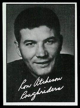 Ron Atchison 1961 Topps CFL football card