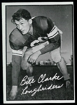 Bill Clarke 1961 Topps CFL football card Bill Clarke 1961 Topps CFL football card