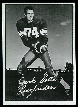 Jack Gotta 1961 Topps CFL football card