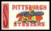 1961 Topps Flocked Stickers Pittsburgh Steelers