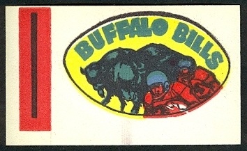 Buffalo Bills - I 1961 Topps Flocked Stickers football card