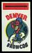 1961 Topps Flocked Stickers Denver Broncos - I