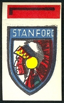 Stanford - L 1961 Topps Flocked Stickers football card Stanford - L 1961 Topps Flocked Stickers football card