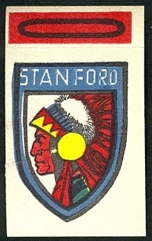 Stanford - O 1961 Topps Flocked Stickers football card