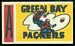 1961 Topps Flocked Stickers Green Bay Packers