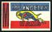 1961 Topps Flocked Stickers Los Angeles Rams