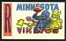 1961 Topps Flocked Stickers Minnesota Vikings