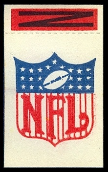 NFL 1961 Topps Flocked Stickers football card