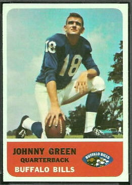 Chuck Green 1962 Fleer football card