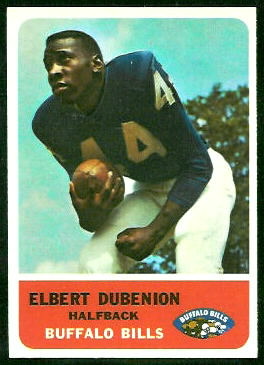 Elbert Dubenion 1962 Fleer football card