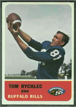 Tom Rychlec 1962 Fleer football card