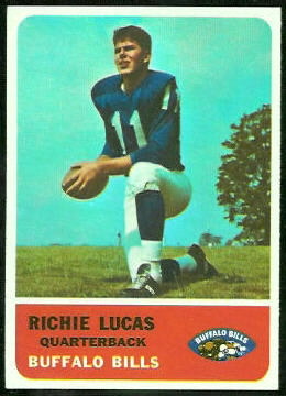 Richie Lucas 1962 Fleer football card
