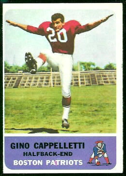 Gino Cappelletti 1962 Fleer football card