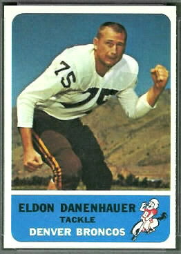 Eldon Danenhauer 1962 Fleer football card