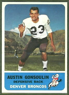 Goose Gonsoulin 1962 Fleer football card