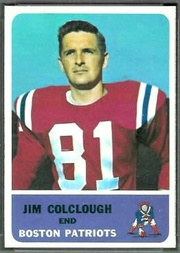 Jim Colclough 1962 Fleer football card