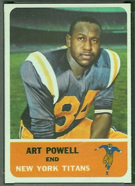 Art Powell 1962 Fleer football card