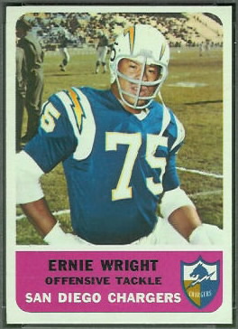 Ernie Wright 1962 Fleer football card