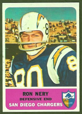 Ron Nery 1962 Fleer football card