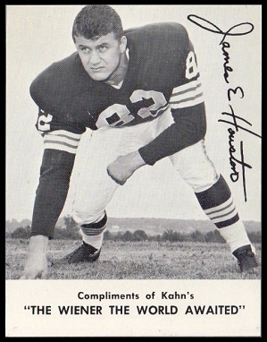 Jim Houston 1962 Kahns football card Jim Houston 1962 Kahns football card