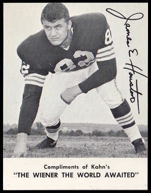 Jim Houston 1962 Kahns football card