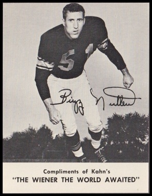 Buzz Nutter 1962 Kahns football card