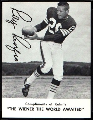 Ray Renfro 1962 Kahns football card