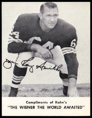 Jim Ray Smith 1962 Kahns football card