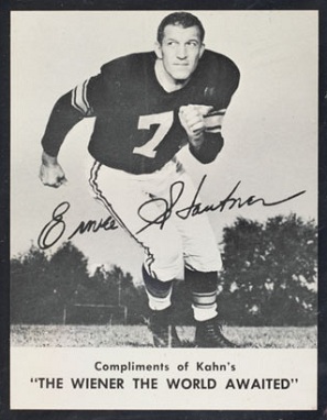 Ernie Stautner 1962 Kahns football card Ernie Stautner 1962 Kahns football card