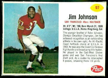 1962 Post Cereal #97: Jim Johnson