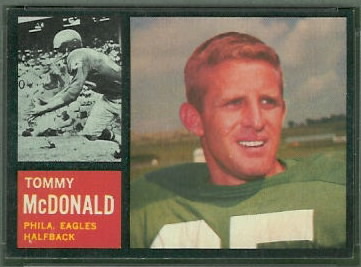 Tommy McDonald 1962 Topps football card