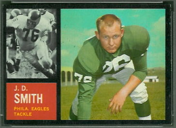 J.D. Smith 1962 Topps football card