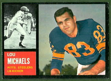 Lou Michaels 1962 Topps football card