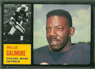 Willie Galimore 1962 Topps football card