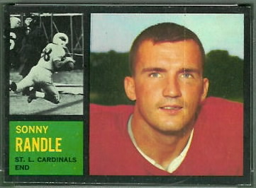 Sonny Randle 1962 Topps football card