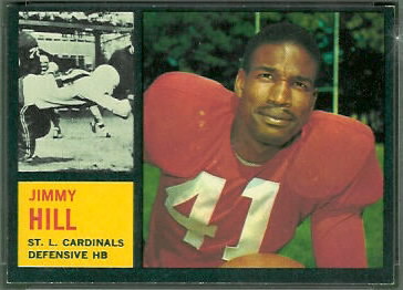 Jimmy Hill 1962 Topps football card