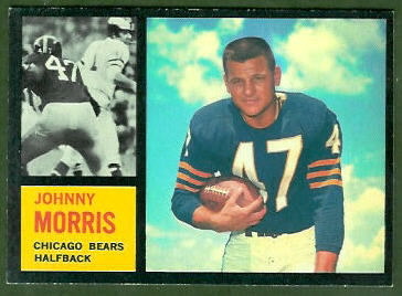 Johnny Morris 1962 Topps football card