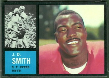 J.D. Smith 1962 Topps football card