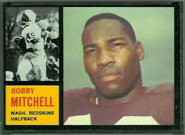 Bobby Mitchell 1962 Topps football card Bobby Mitchell 1962 Topps football card