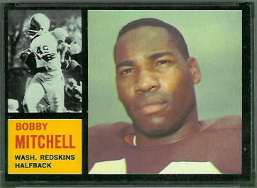 Bobby Mitchell 1962 Topps football card