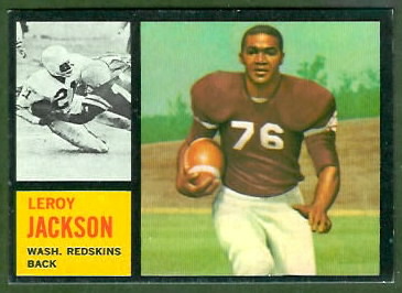 Leroy Jackson 1962 Topps football card