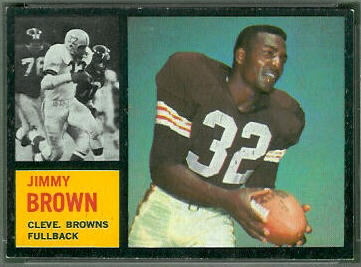Jim Brown 1962 Topps football card