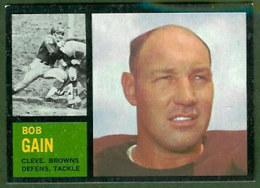 Bob Gain 1962 Topps football card