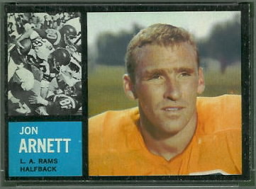 Jon Arnett 1962 Topps football card